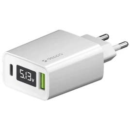 Сетевое зарядное устройство Deppa 30W USB-A/USB-C 11379 White