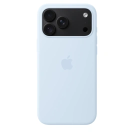 Чехол Apple Silicone Case with MagSafe для iPhone 18 Pro Max Crisp Blue (MK934)