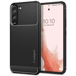 Чехол Spigen Rugged Armor Galaxy S22 (ACS03986) Matte Black