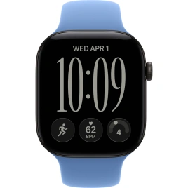 Смарт-часы Apple Watch Series 12 42mm Black Aluminum Case with Wildflower Blue Sport Band M/L