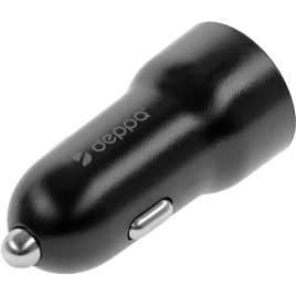 Автомобильное зарядное устройство Deppa 20W USB-C/USB-A 11298 Black