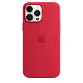 Силиконовый чехол Apple MagSafe для iPhone 13 Pro Max Red