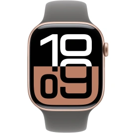 Смарт-часы Apple Watch Series 10 42mm Rose Gold Aluminum Case with Stone Gray Sport Band M/L