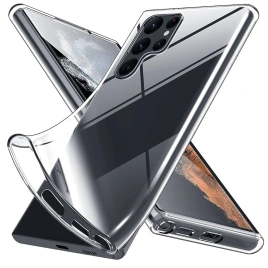 Чехол Silicon Silicone Cover для Galaxy S22 Ultra Crystal-clear