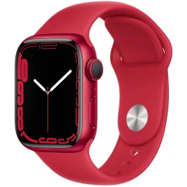 Смарт-часы Apple Watch Series 7 GPS 45mm PRODUCT(RED) (Красный) Sport Band (MKN93RU/A)
