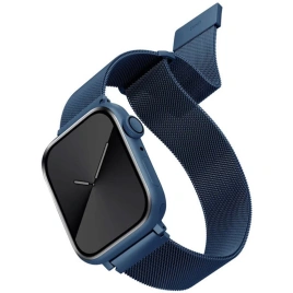 Ремешок Uniq Dante Strap Mesh Steel для Apple Watch 44/45/49 Cobalt blue