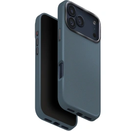 Чехол Uniq Lyden Premium Leatherette Case with MagClick для iPhone 17 Pro Ash Blue