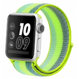 Ремешок Mokka Sport Loop для Apple Watch 42/44/45mm Green Stripe