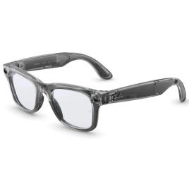 Умные очки Ray-Ban Wayfarer (Gen 2) Shiny Transparent Grey M Clear to Sapphire Transitions