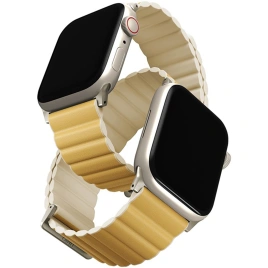 Ремешок Uniq Revix Premium для Apple Watch 38/40/41 Canary Yellow/Ivory