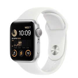Смарт-часы Apple Watch Series SE GPS 40mm Silver/White Sport Band (MNJV3)