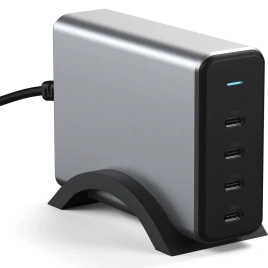 Сетевое зарядное устройство Satechi 165W USB-C 4-Port PD GaN Charger Space Gray