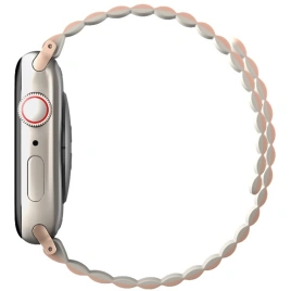 Ремешок Uniq Revix reversible Magnetic для Apple Watch 44/45/49 Pink/Beige