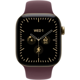 Смарт-часы Apple Watch Series 12 46mm Radiant Gold Titanium Case with Burgundy Sport Band M/L