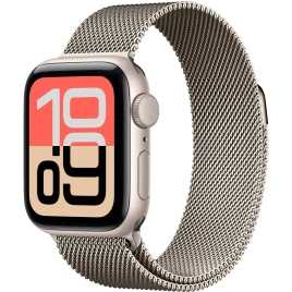 Смарт-часы Apple Watch SE (2025) 44mm Starlight Aluminum Case with Natural Milanese Loop