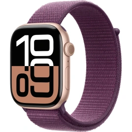 Смарт-часы Apple Watch Series 10 42mm Rose Gold Aluminum Case with Plum Sport Loop