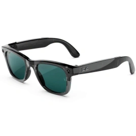 Умные очки Ray-Ban Wayfarer (Gen 3) Transparent Black Standard Transitions Aquamarine