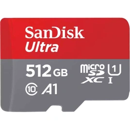 Карта памяти Sandisk Ultra 512GB MicroSDXC Class 10/UHS-1 A1 SDSQUAC-512G-GN6MN