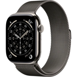 Смарт-часы Apple Watch Series 11 46mm Natural Titanium Case with Slate Milanese Loop S/M