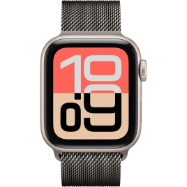 Смарт-часы Apple Watch SE (2025) 40mm Starlight Aluminum Case with Slate Milanese Loop