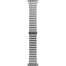 Ремешок Uniq Strova Strap Link Steel для Apple Watch 44/45/49 Silver