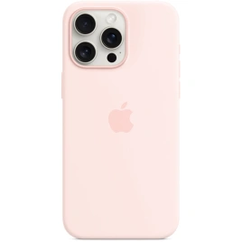 Силиконовый чехол Apple MagSafe для iPhone 15 Pro Light Pink