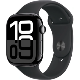 Смарт-часы Apple Watch Series 10 46mm Jet Black Aluminum Case with Black Sport Band M/L