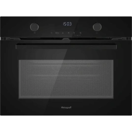 Встраиваемый компактный духовой шкаф с СВЧ Weissgauff OE 4551 DB Black Edition Black