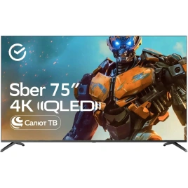 Телевизор Sber 75" QLED 4K UHD Салют ТВ (SDX-75UQ5233)