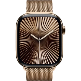 Смарт-часы Apple Watch Series 10 46mm Gold Titanium Case with Gold Milanese Loop