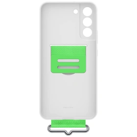 Чехол Samsung Silicone with Strap Cover для Galaxy S22 Plus (EF-GS906TWEGRU) White