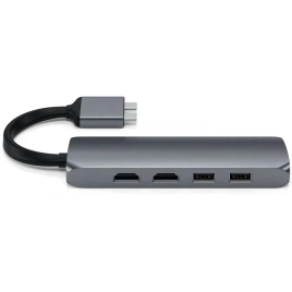 Хаб Satechi USB-C 8 в 1 (ST-TCDMMAM) Space Gray