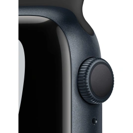 Смарт-часы Apple Watch Series 7 GPS 45mm Midnight/Black Nike Sport Band (MKNC3)