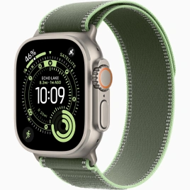 Смарт-часы Apple Watch Ultra 3 (2025) 49mm Natural Titanium Case with Green/Neon Trail Loop M/L