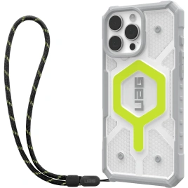 Чехол UAG MagSafe Pathfinder Clear для iPhone 16 Pro Max (с шнурком) Active Neon Lanyard