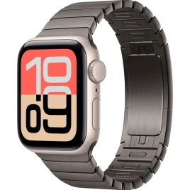 Смарт-часы Apple Watch SE (2025) 40mm Starlight Aluminum Case with Slate Link Bracelet