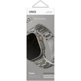 Ремешок Uniq Osta Steel Strap для Apple Watch 44/45/49 Silver