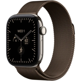 Смарт-часы Apple Watch Series 12 46mm Natural Titanium Case with Dark Bronze Milanese Loop M/L