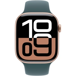 Смарт-часы Apple Watch Series 10 42mm Rose Gold Aluminum Case with Lake Green Sport Band S/M