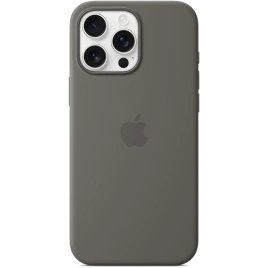 Чехол Apple Silicone Case with MagSafe для iPhone 16 Pro Max Stone Gray