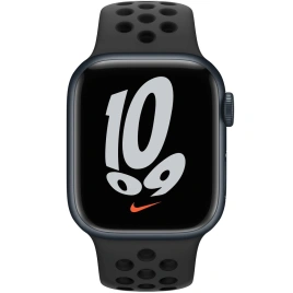 Смарт-часы Apple Watch Series 7 GPS 41mm Midnight/Black (Темная ночь/Черный) Nike Sport Band (MKN43)