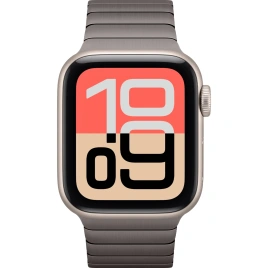 Смарт-часы Apple Watch SE (2025) 40mm Starlight Aluminum Case with Slate Link Bracelet