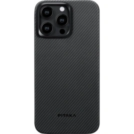 Чехол Pitaka Fusion Weaving MagEZ Case 4 для iPhone 15 Pro Black/Grey