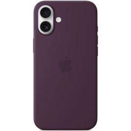 Чехол Apple Silicone Case with MagSafe для iPhone 16 Plum
