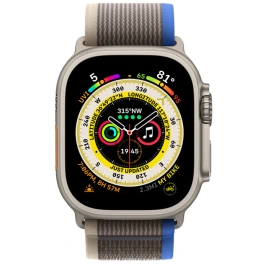 Смарт-часы Apple Watch Ultra GPS + Cellular 49mm Titanium Case with Blue/Gray Trail Loop M/L
