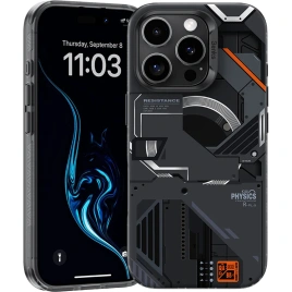 Чехол Benks Magnetic Perspective-Mecha Case with MagSafe для iPhone 16 Pro Black