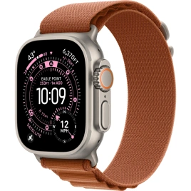 Смарт-часы Apple Watch Ultra 3 (2025) 49mm Natural Titanium Case with Terra Cotta Alpine Loop S