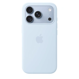 Чехол Apple Silicone Case with MagSafe для iPhone 18 Pro Crisp Blue (MK8W4)
