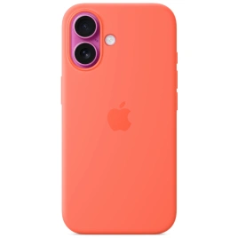 Чехол Apple Silicone Case with MagSafe для iPhone 16 Tangerine