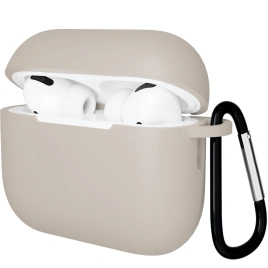 Силиконовый чехол Gurdini для AirPods Pro 3 Beige